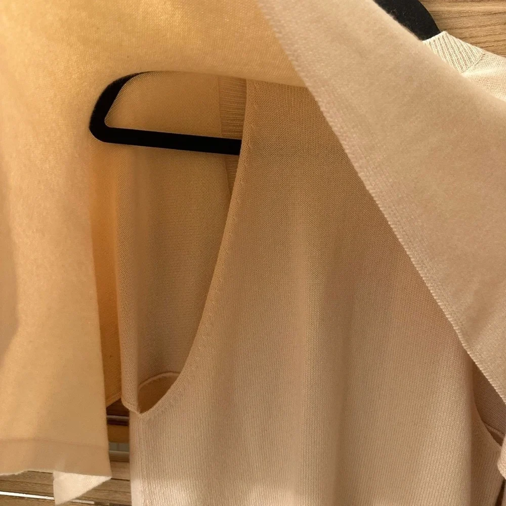 Chanel 2012 Runway Resort Ivory Cashmere Tunic Size S